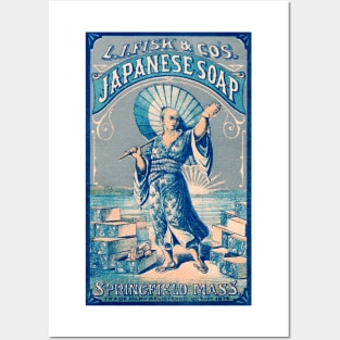 19th C. Japanese Soap Posters and Art